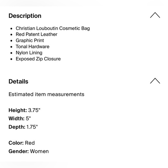 Christian Louboutin Bright Red Pouch- small NEW with dust bag - Picture 5 of 6